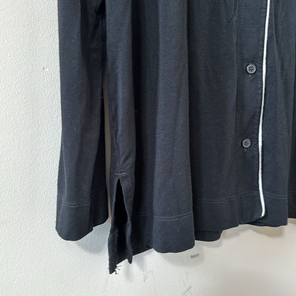 SOMA Cool Nights Pajama Long Sleeve Top Black Size Large - Picture 5 of 10